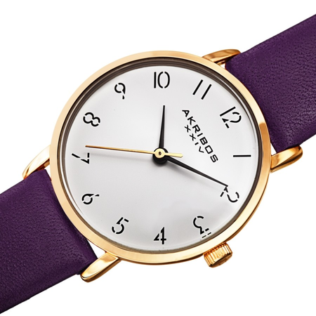 Akribos XXIV White Dial Ladies Watch AK1087PU