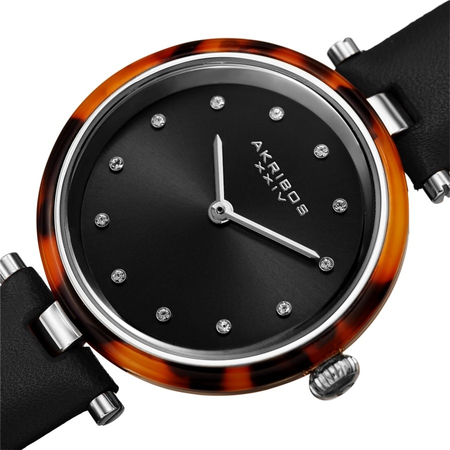 Akribos XXIV Black Dial Ladies Watch AK1052BK