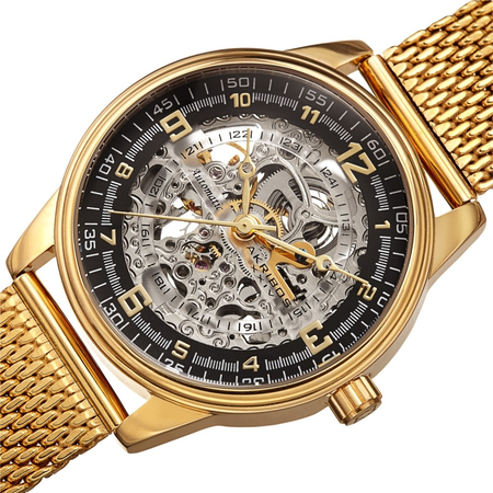 Akribos XXIV Black Dial Men's Watch AK1074YGB