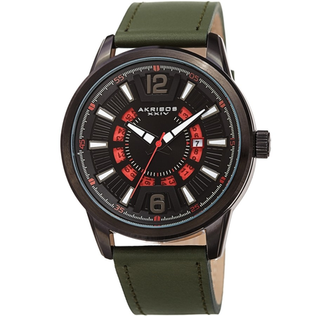 Akribos XXIV Black Dial Men's Watch AK1079BKGN