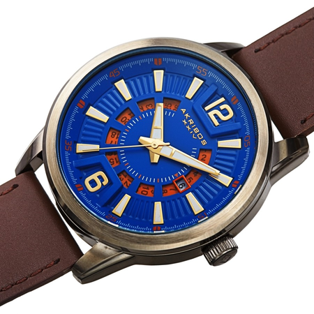 Akribos XXIV Blue Dial Men's Watch AK1079BUBR