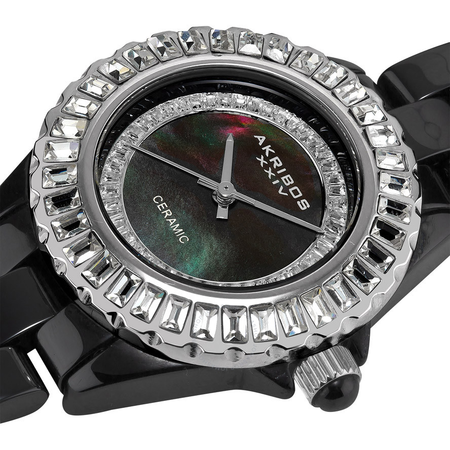 Akribos XXIV Ceramic Ladies Watch AK518SSB