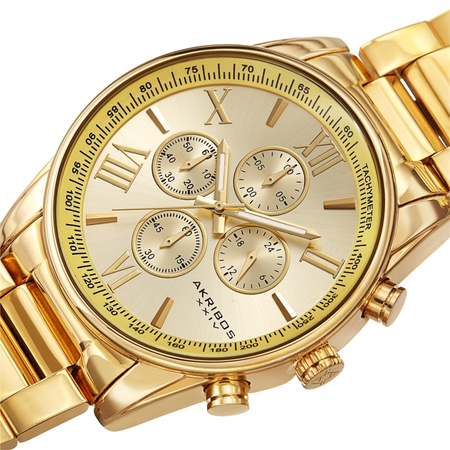 Akribos XXIV Chronograph Quartz Men's Watch AK1072YG