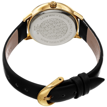 Akribos XXIV Diamond Black Dial Ladies Watch AK1051BKG