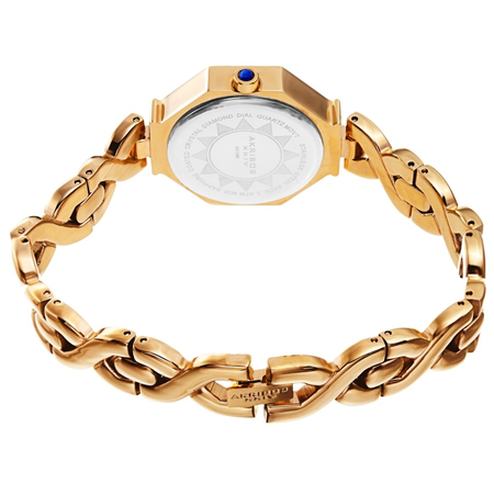 Akribos XXIV Diamond Black Dial Ladies Watch AK1086YGB