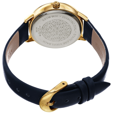 Akribos XXIV Diamond Blue Dial Ladies Watch AK1051BU