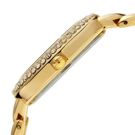 Akribos XXIV Diamond Gold Tone Dial Ladies Watch AK1050YG