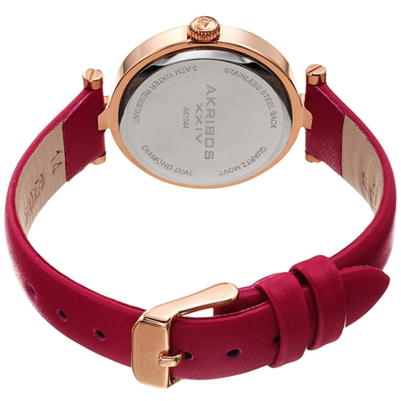 Akribos XXIV Diamond Purple Dial Ladies Watch AK1044PK