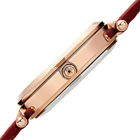 Akribos XXIV Diamond Red Dial Ladies Watch AK1069BUR