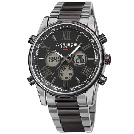 Akribos XXIV Quartz Black Dial Men's Watch AK1095TTB