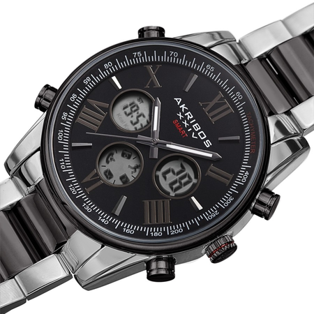 Akribos XXIV Quartz Black Dial Men's Watch AK1095TTB