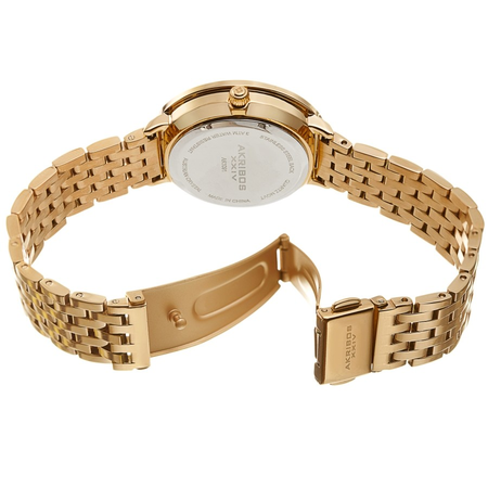 Akribos XXIV Quartz White Dial Ladies Watch AK1091YG