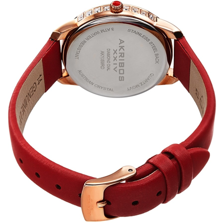 Akribos XXIV Red Dial Ladies Watch AK1059RD