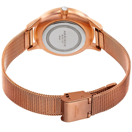 Akribos XXIV Rose Gold-tone Dial Ladies Watch AK1005RG