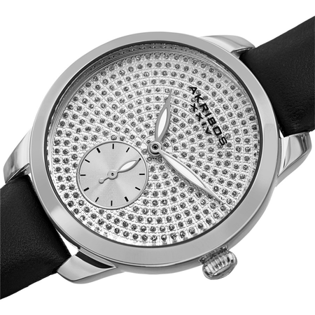 Akribos XXIV Silver-tone Dial Ladies Watch AK1089SSBK
