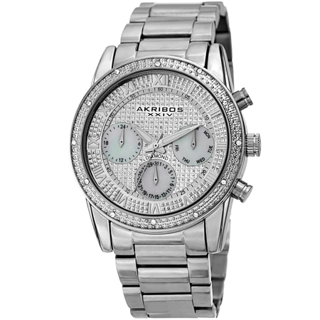 Akribos XXIV Silver-tone Dial Men's Watch AK1040SS