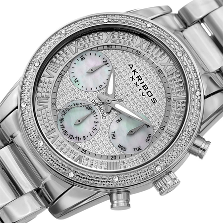 Akribos XXIV Silver-tone Dial Men's Watch AK1040SS