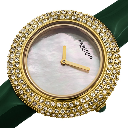 Akribos XXIV White Dial Ladies Watch AK1049GN