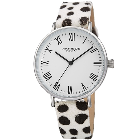 Akribos XXIV White Dial Ladies Watch AK1080SS