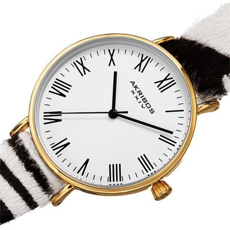 Akribos XXIV White Dial Ladies Watch AK1080YG
