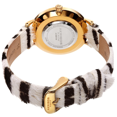 Akribos XXIV White Dial Ladies Watch AK1080YG
