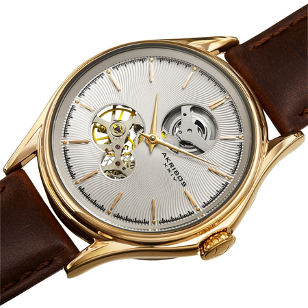 Akribos XXIV White Dial Men's Watch AK1057YGBR