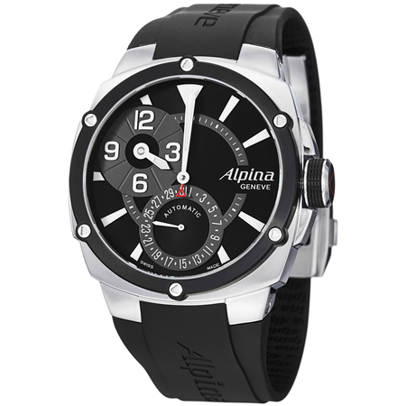Alpina Adventure Avalanche Black Dial Rubber Strap Automatic Men's Watch AL-950LBG4AE6