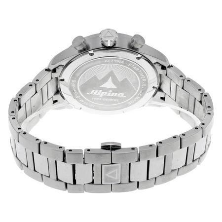 Alpina Startimer Black Dial Stainless Steel Bracelet Men's Watch AL372B4S6B AL-372B4S6B