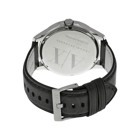 Armani Exchange Armani AX Exchange Whitman Black Dial Black Leather Men's Watch AX2101