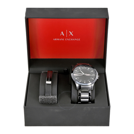 Armani Exchange Hampton Black Dial Men's Gift Set AX7101