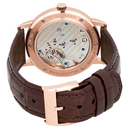 A. Lange & Sohne A. Lange and Sonhne Saxonia Silver Dial 18K Rose Gold Men's Watch 219.032