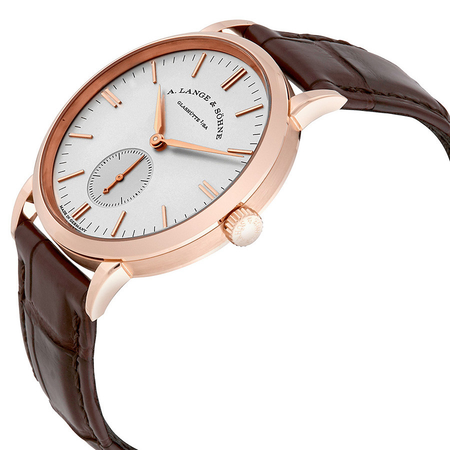 A. Lange & Sohne A. Lange and Sonhne Saxonia Silver Dial 18K Rose Gold Men's Watch 219.032