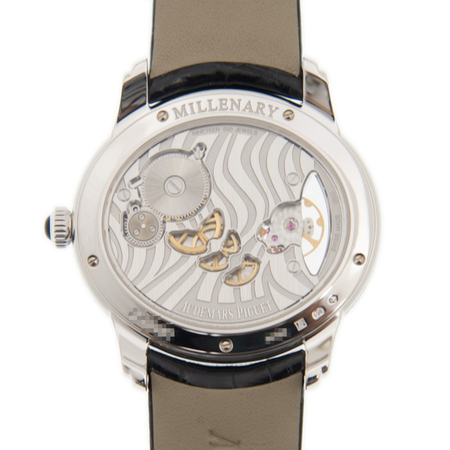 Audemars Piguet Millenary Zebra Diamond Pattern Dial 18 Carat White Gold Ladies Watch 77249BC.ZZ.A102CR.01
