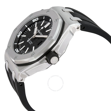 Audemars Piguet Royal Oak Offshore Diver Black Dial Black Rubber Men's Watch 15710STOOA002CA01