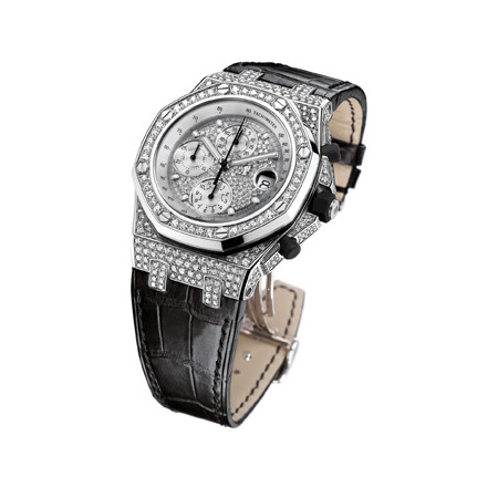 Audemars Piguet Royal Oak Diamond Chronograph 18 kt White Gold Men's Watch 26067BC.ZZ.D002CR.01
