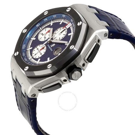 Audemars Piguet Royal Oak Offshore Blue Alligator Leather Men's Watch 26401PO.OO.A018CR.01
