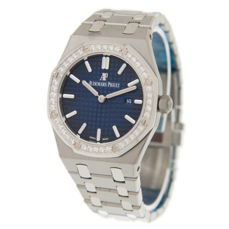 Audemars Piguet Royal Oak Smoked Blue Dial Men's Titanium Watch 67651IP.ZZ.1261IP.01