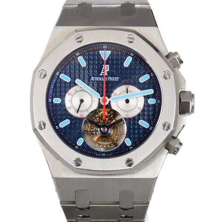 Audemars Piguet Royal Oak Tourbillon Blue Dial Stainless Steel Men's Watch 25977STOO1205ST01 25977ST.OO.1205ST.01