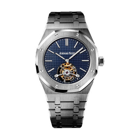 Audemars Piguet Royal Oak Tourbillon Blue Dial Steel Men's Watch 26510STOO1220ST01 26510ST.OO.1220ST.01