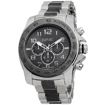 August Steiner Black Men's Watch AS8095TTB
