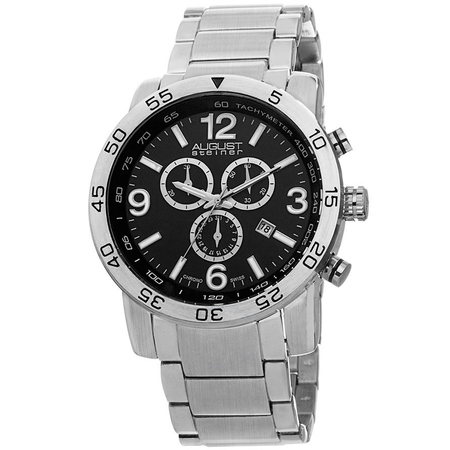 August Steiner Black Men's Watch AS8097SSB