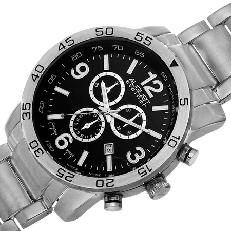 August Steiner Black Men's Watch AS8097SSB