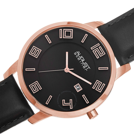 August Steiner Black Men's Watch AS8108BKR