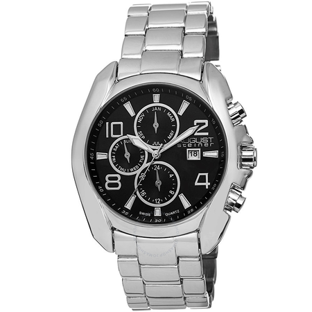 August Steiner Black Men's Watch AS8109SS