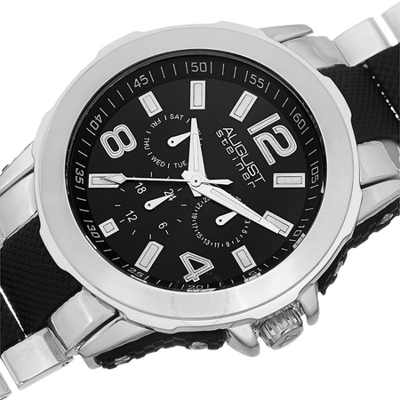 August Steiner Black Men's Watch AS8114TTB