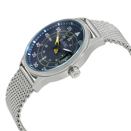 August Steiner Blue Dial Men's Casual Mesh Watch AS8223SSBU
