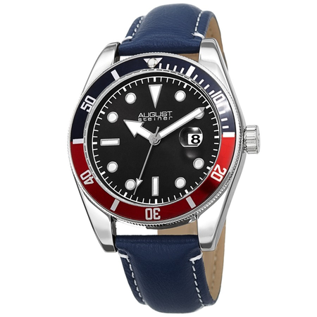 August Steiner Black Dial Men's Watch AS8269SSBU