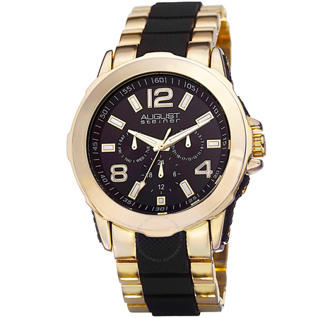 August Steiner Black Men's Watch AS8114YG