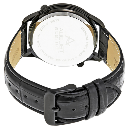 August Steiner Black Steel Men's Watch AS8010BK