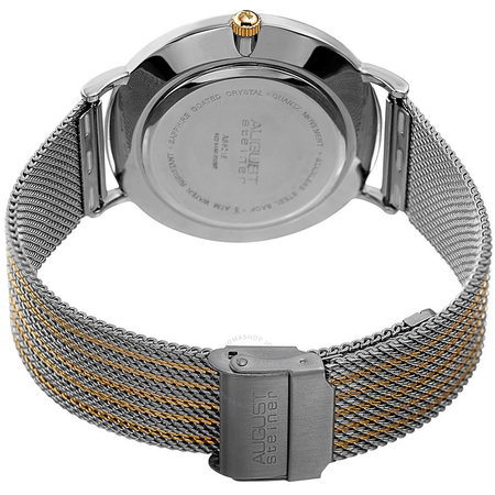 August Steiner Blue Sandstone Dial Men's Two Tone Watch AS8218TTG
